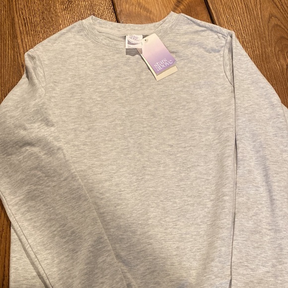 Stars above sweat shirt light gray - Picture 1 of 1